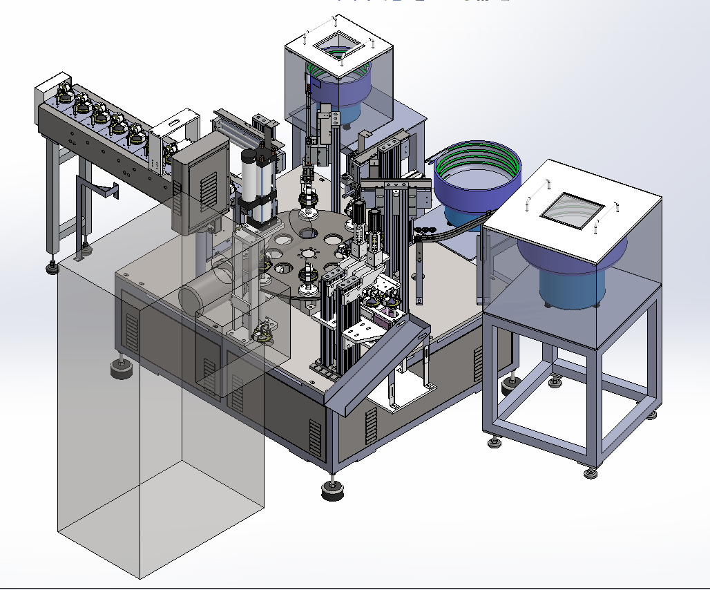 马达波珠弹簧片自动组装机（螺丝螺母组装）