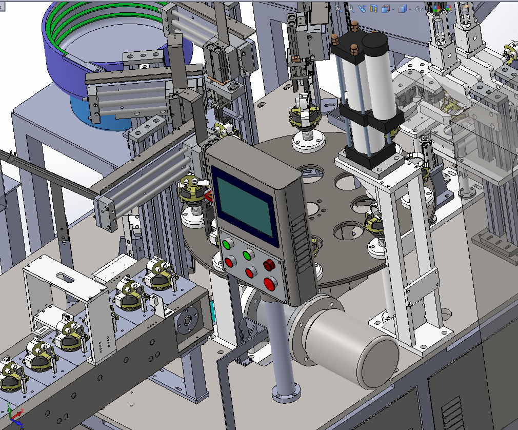 马达波珠弹簧片自动组装机（螺丝螺母组装）