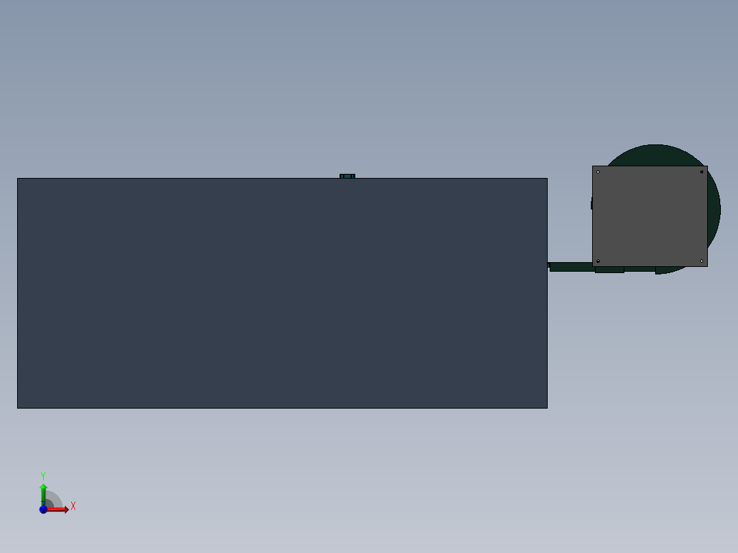 裁切机3D模型前视图