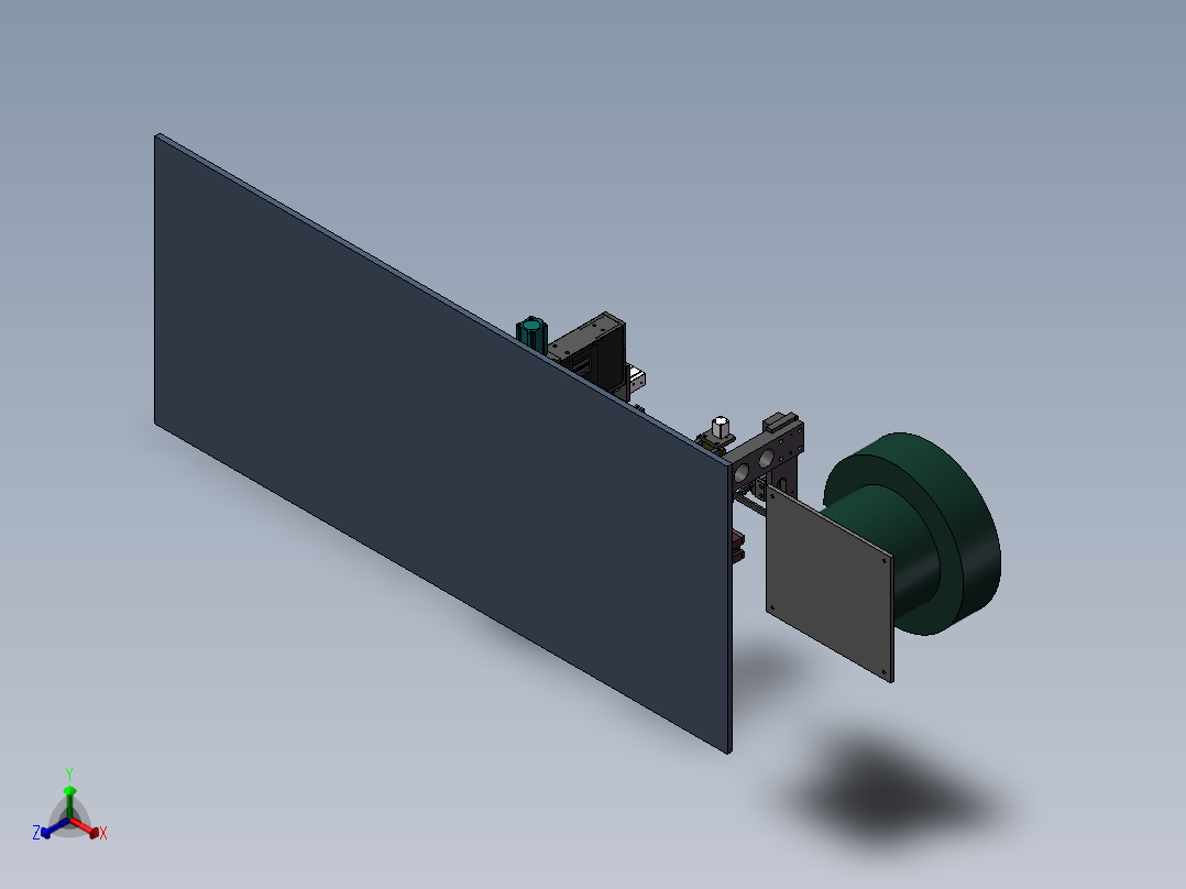 裁切机3D模型正等轴测图