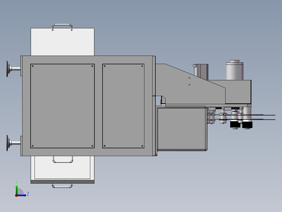 手机擦胶机左视图
