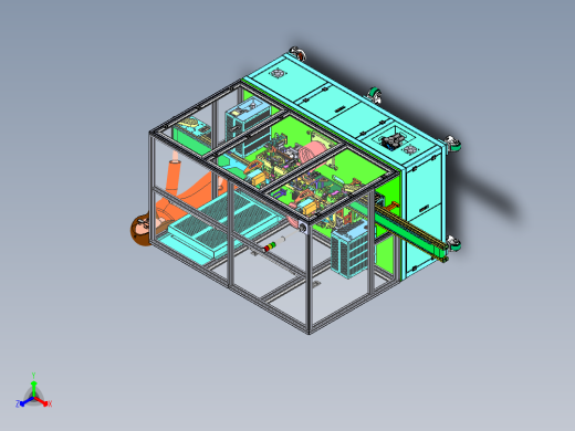 锂电池自动焊接机正等轴测缩略图