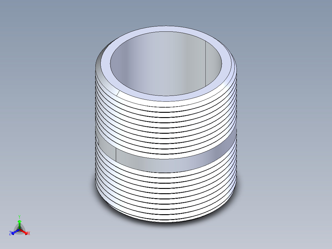 CPVC管件33-Sch80_Nipple_MPTxMPT_9861-214_1.5in x 2in主视图