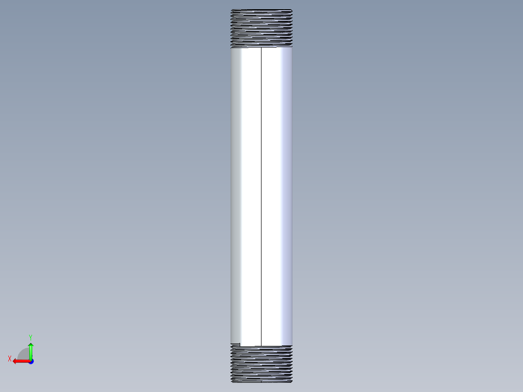 聚氯乙烯配件33-Sch80_Nipple_MPTxMPT_861-177_1.25in x 10in后视图