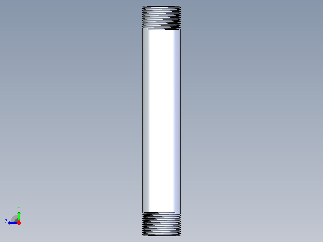 聚氯乙烯配件33-Sch80_Nipple_MPTxMPT_861-177_1.25in x 10in右视图