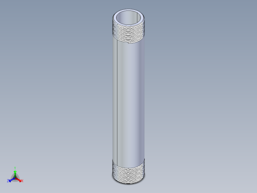 聚氯乙烯配件33-Sch80_Nipple_MPTxMPT_861-177_1.25in x 10in正等轴测缩略图