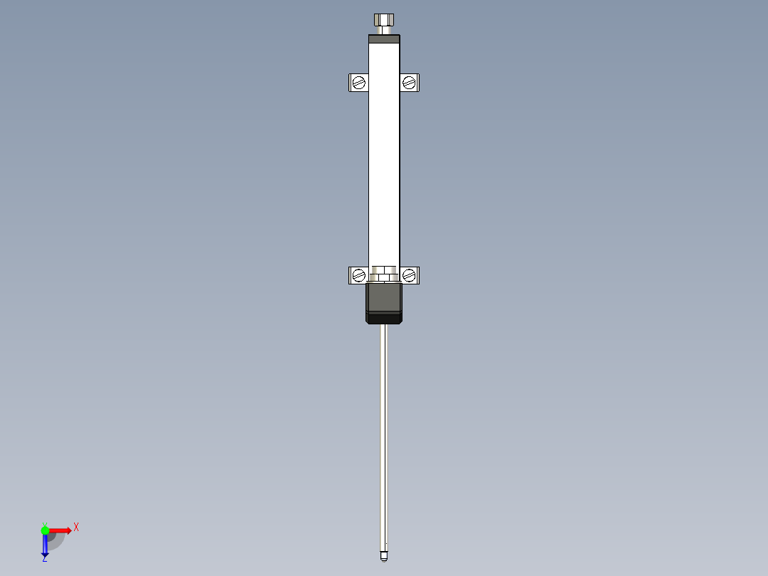 NOVOTECHNIK直线位移传感器TR TRS - 系列 - 带复位弹簧俯视图