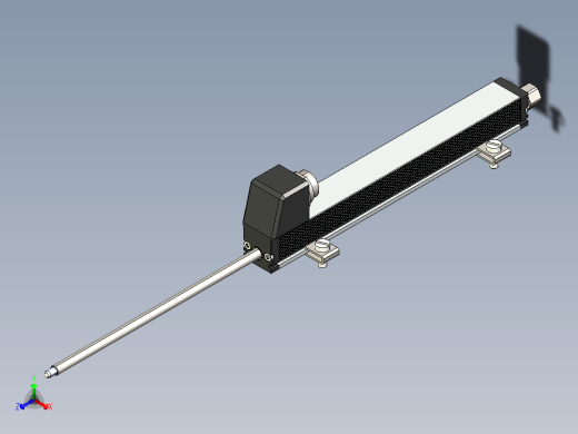 NOVOTECHNIK直线位移传感器TR TRS - 系列 - 带复位弹簧正等轴测缩略图