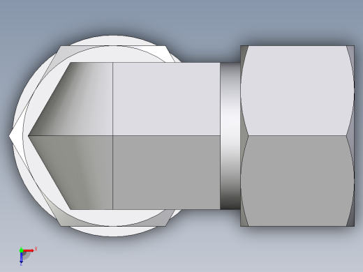 卡套式工业通用硬管接头EO_Adjustable_Locknut_elbow_WEE15ZLRCF俯视缩略图