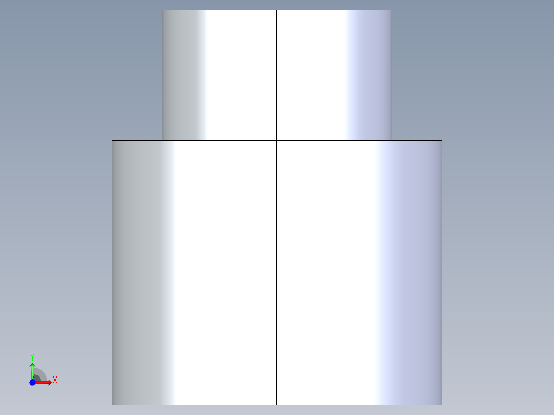 CPVC管件11-Sch80_ReducerCoupling_SxS_9829-130_1in x 0.5in前视图