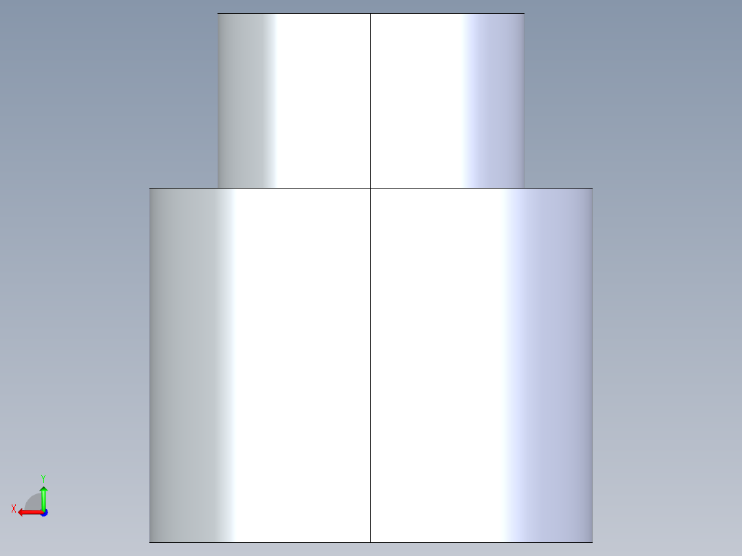 CPVC管件11-Sch80_ReducerCoupling_SxS_9829-130_1in x 0.5in后视图