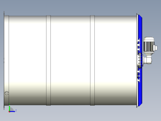 带电机搅拌罐左视缩略图