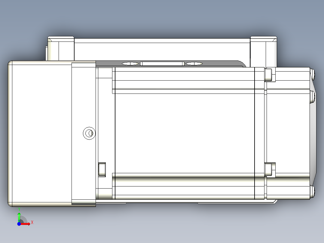 同步带全封闭直线模组TPA-HCB-105D-90-L1100-ML-C-P20-N3前视图