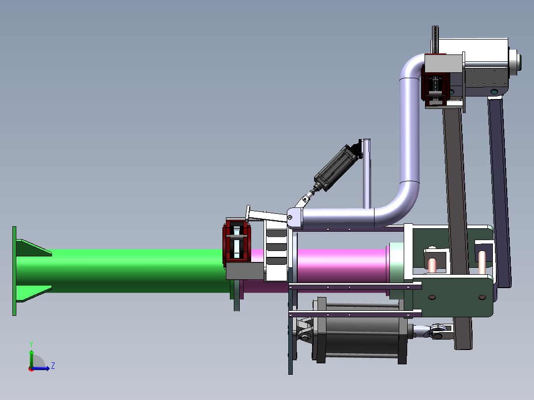 极限200KG的助力机械手左视图
