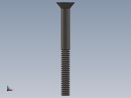 紧固件-0.2500 Allen Flathead前视缩略图