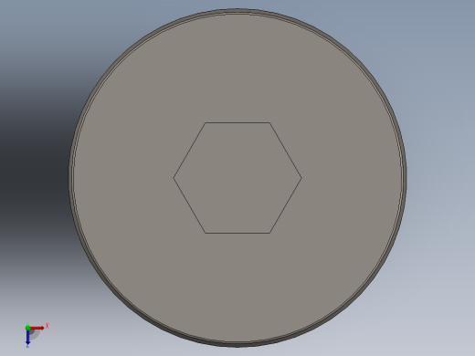紧固件-0.2500 Allen Flathead俯视缩略图