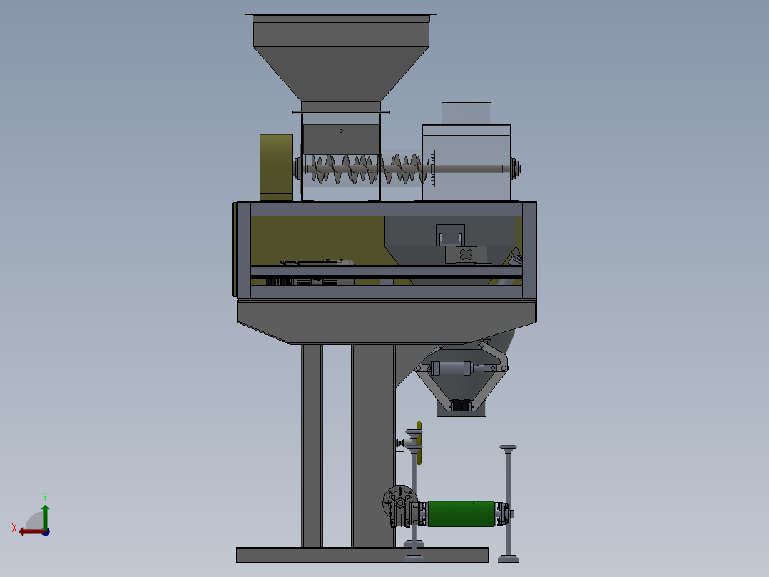 绞龙给料有斗包装秤==530516==200后视图