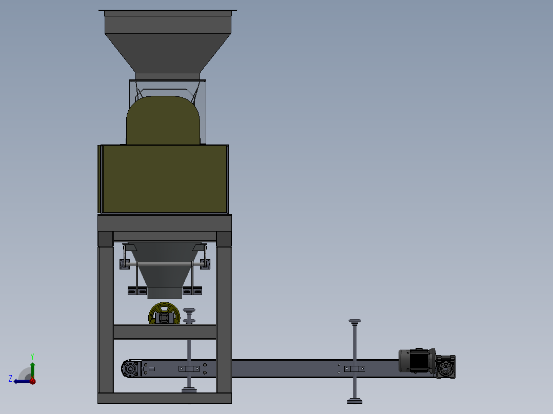 绞龙给料有斗包装秤==530516==200右视图