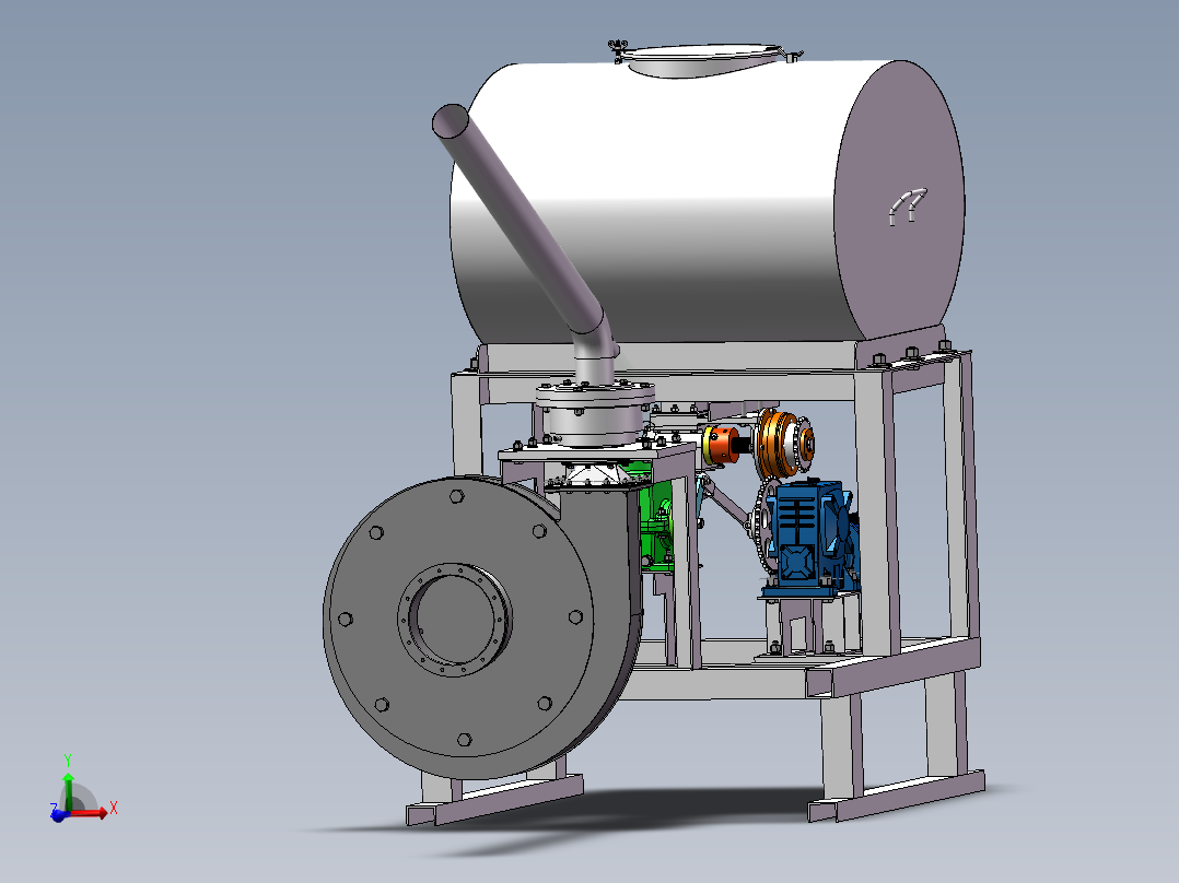 车载式喷播机三维图