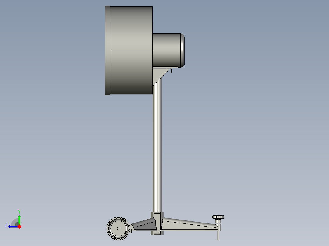 落地式风扇右视图