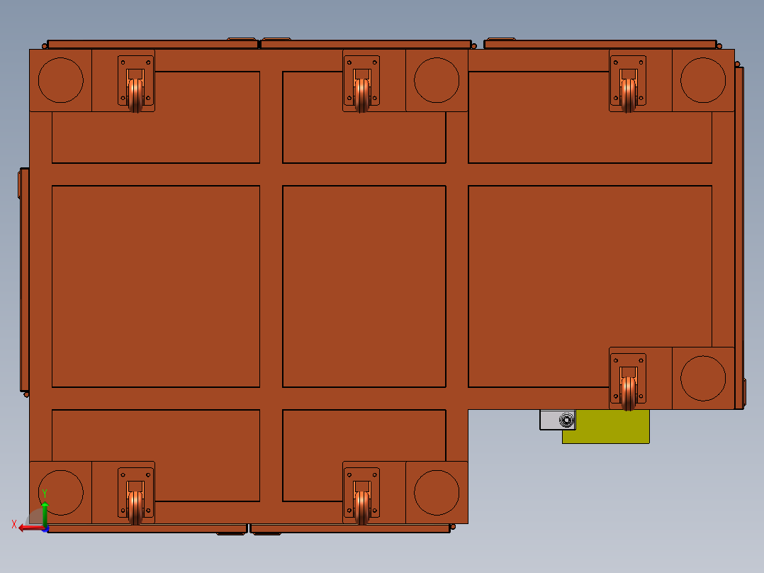 锂电池极片模切设备后视图