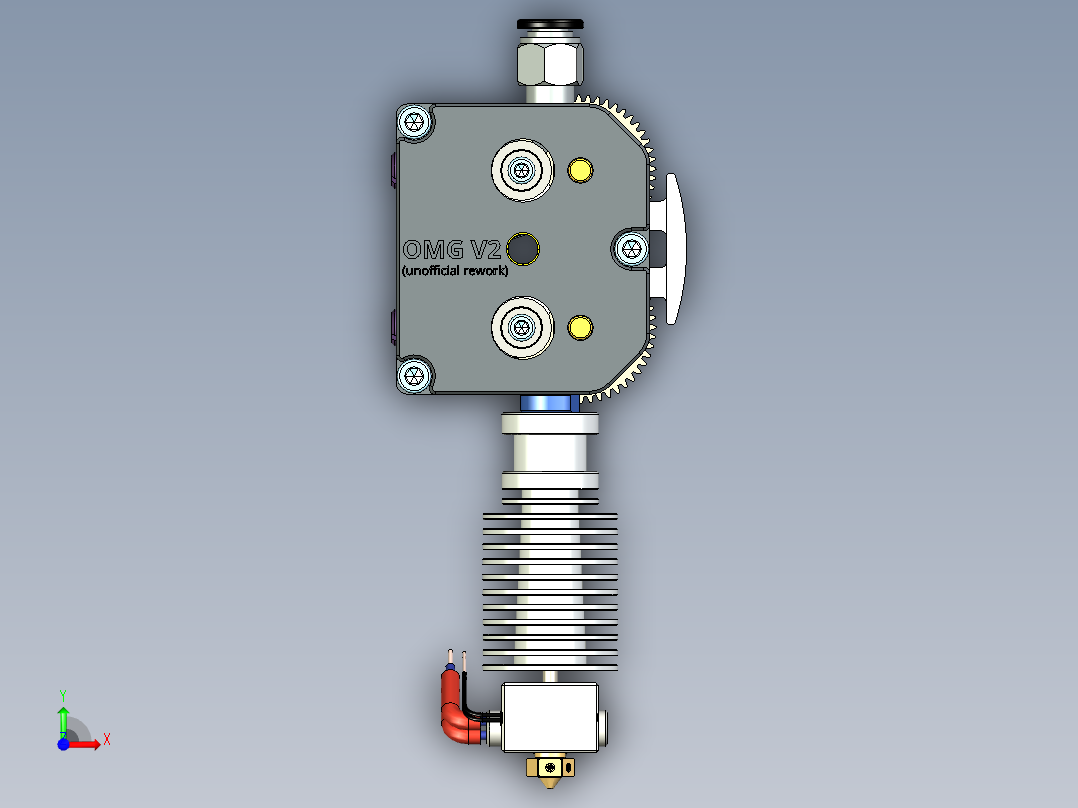 OMG V2 挤出机前视图