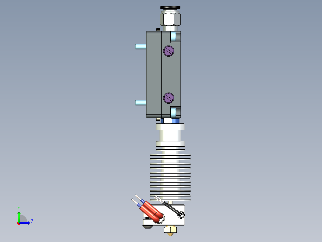 OMG V2 挤出机左视图
