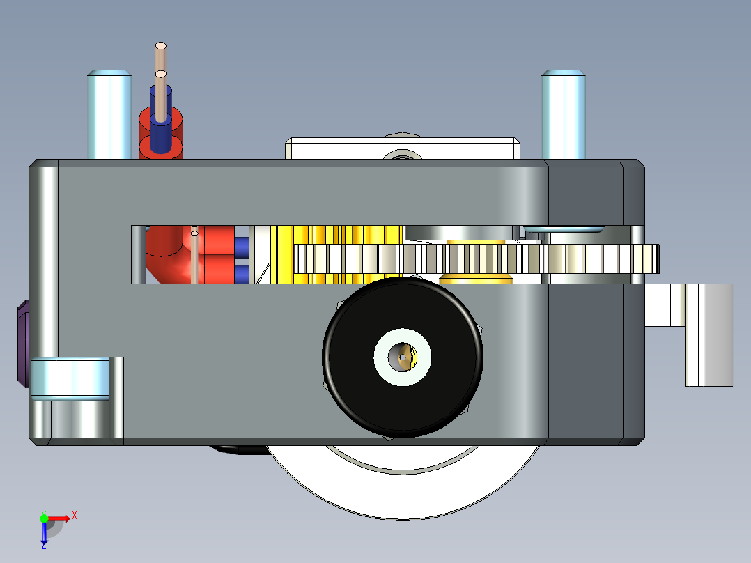 OMG V2 挤出机俯视图