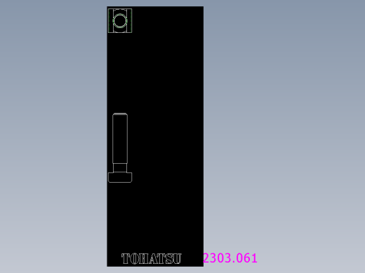 T 型螺桿2303-2D多系列多零件图纸模型