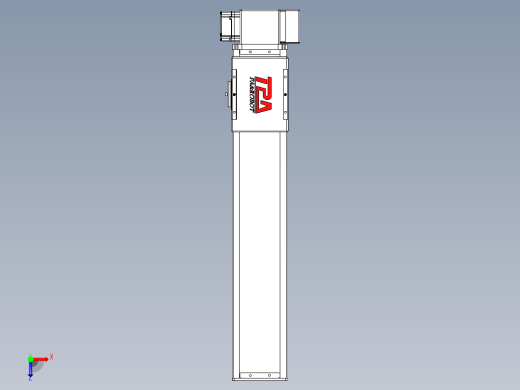同步带全封闭直线模组TPA-HCB-110D-90-L450-LP-C-P40-N3俯视缩略图