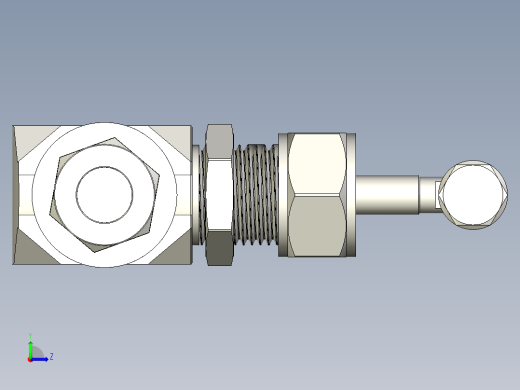 不锈钢整体阀盖针形阀，NV系列左视缩略图