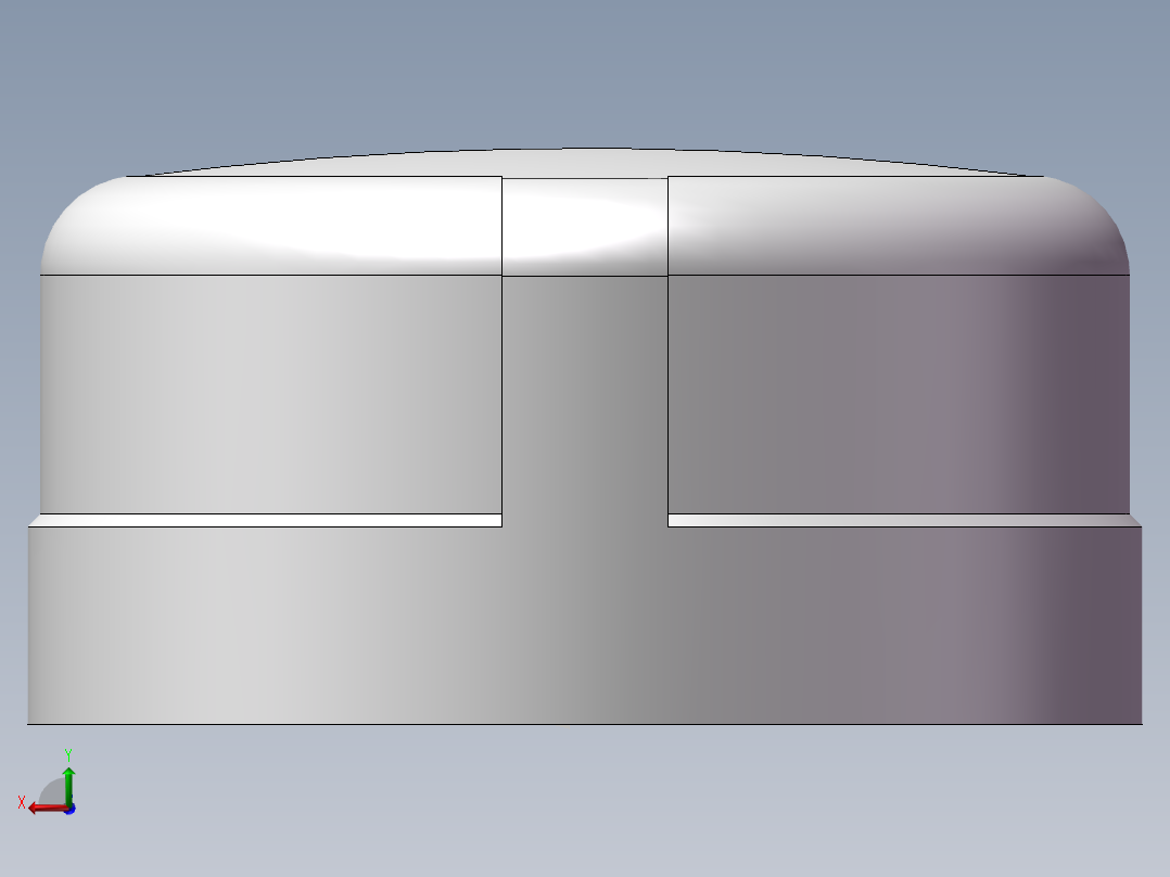 圆管帽 DN50后视图