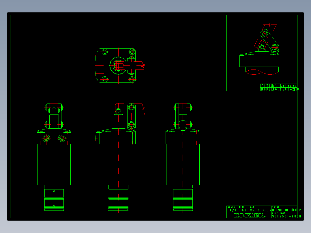 KOSMEKWCE2501-2GCM多系列多零件图纸模型多系列多零件图纸模型