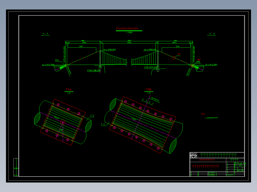 贵毕公路落脚河大桥278m简支悬索桥