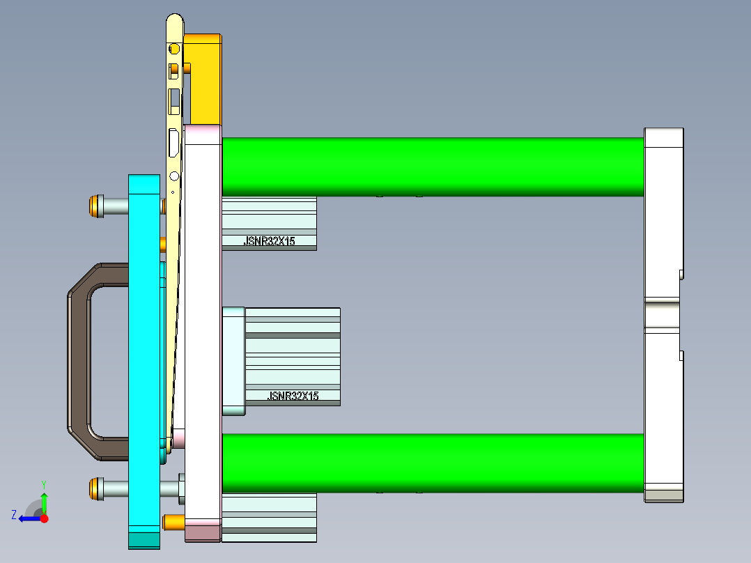 UX303-C-笔记本CNC工装夹具三维模型CNC2右视图