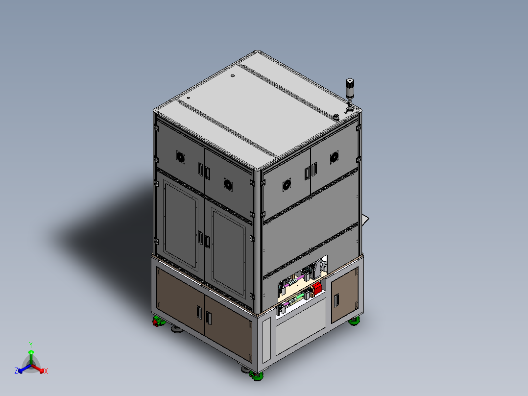 自动贴PSA设备sw20可编辑正等轴测图