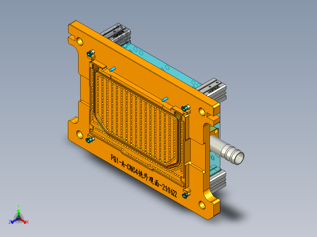PG1-A-CNC4笔记本CNC工装夹具三维模型外观弧面-210622正等轴测图