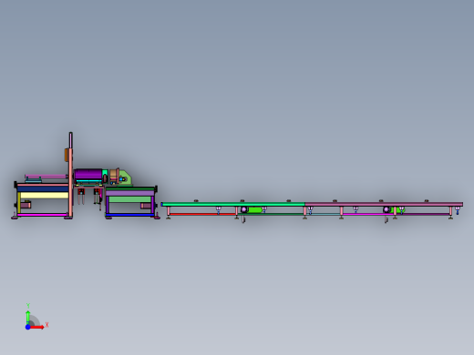 门窗的型材加工均匀裁断装置前视缩略图