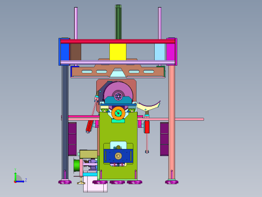 门窗的型材加工均匀裁断装置左视缩略图
