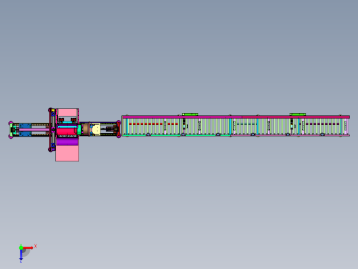 门窗的型材加工均匀裁断装置俯视缩略图
