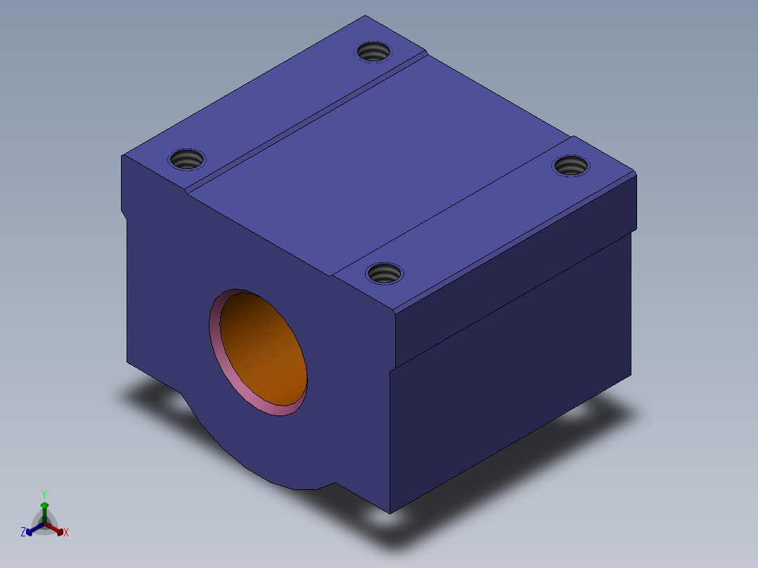 SC 20UU直線軸承正等轴测图