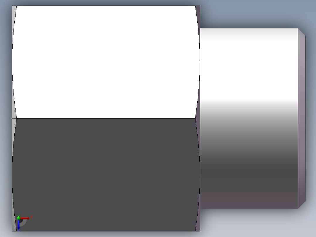 直通内螺纹接头、5DM-24-22俯视图