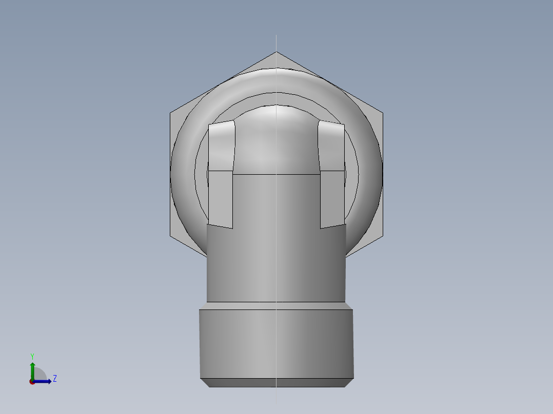 直角过板接头、6C9-16LN左视图