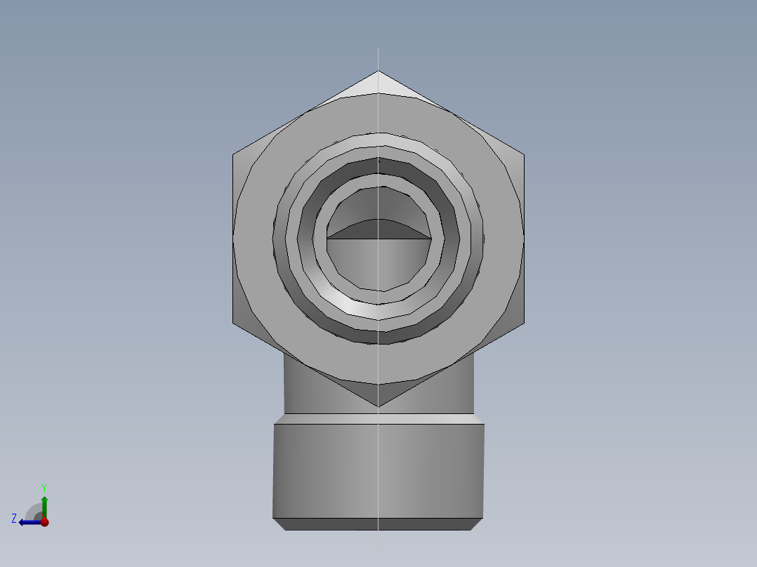 直角过板接头、6C9-16LN右视图