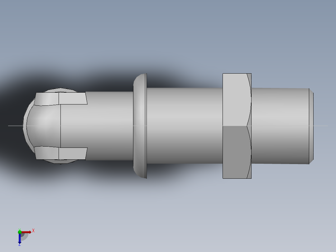 直角过板接头、6C9-16LN俯视图