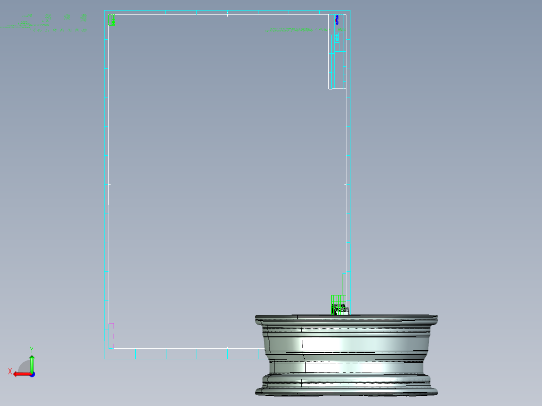 57缸径盘式制动器卡钳总成 1135712后视图
