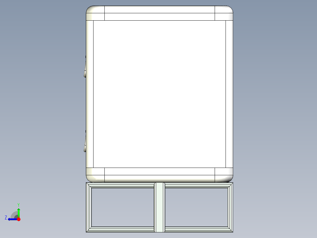 B3004370-木质电视支架右视图
