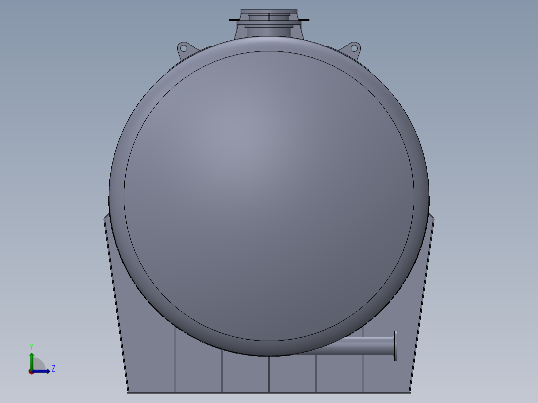 施工的油分离器代码+ASME+VIII左视图