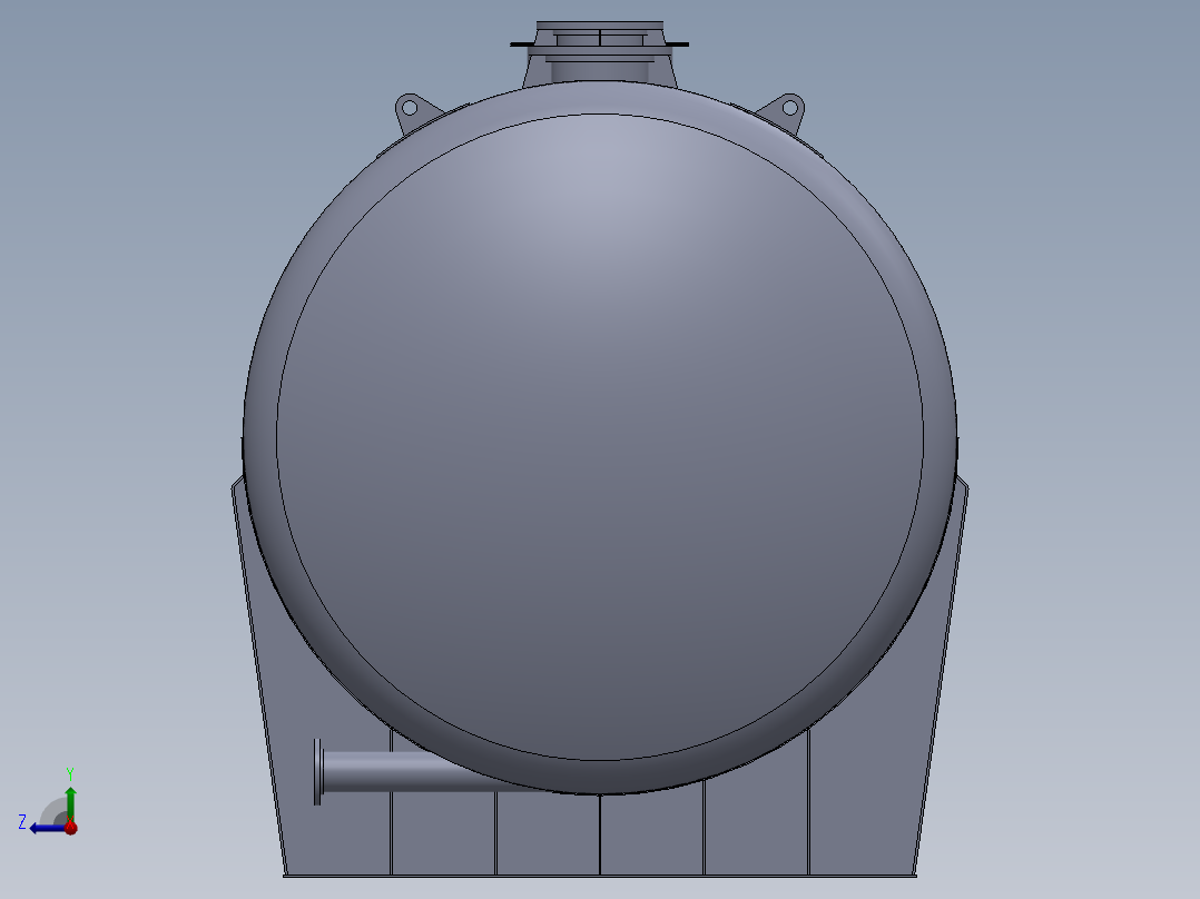 施工的油分离器代码+ASME+VIII右视图