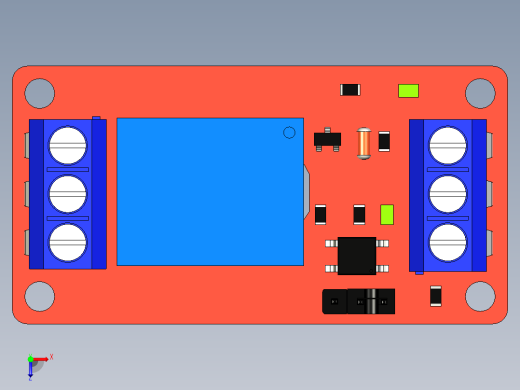 hw 803 5v直流继电器模块11俯视缩略图